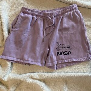 NASA Men's Purple Athletic Shorts
